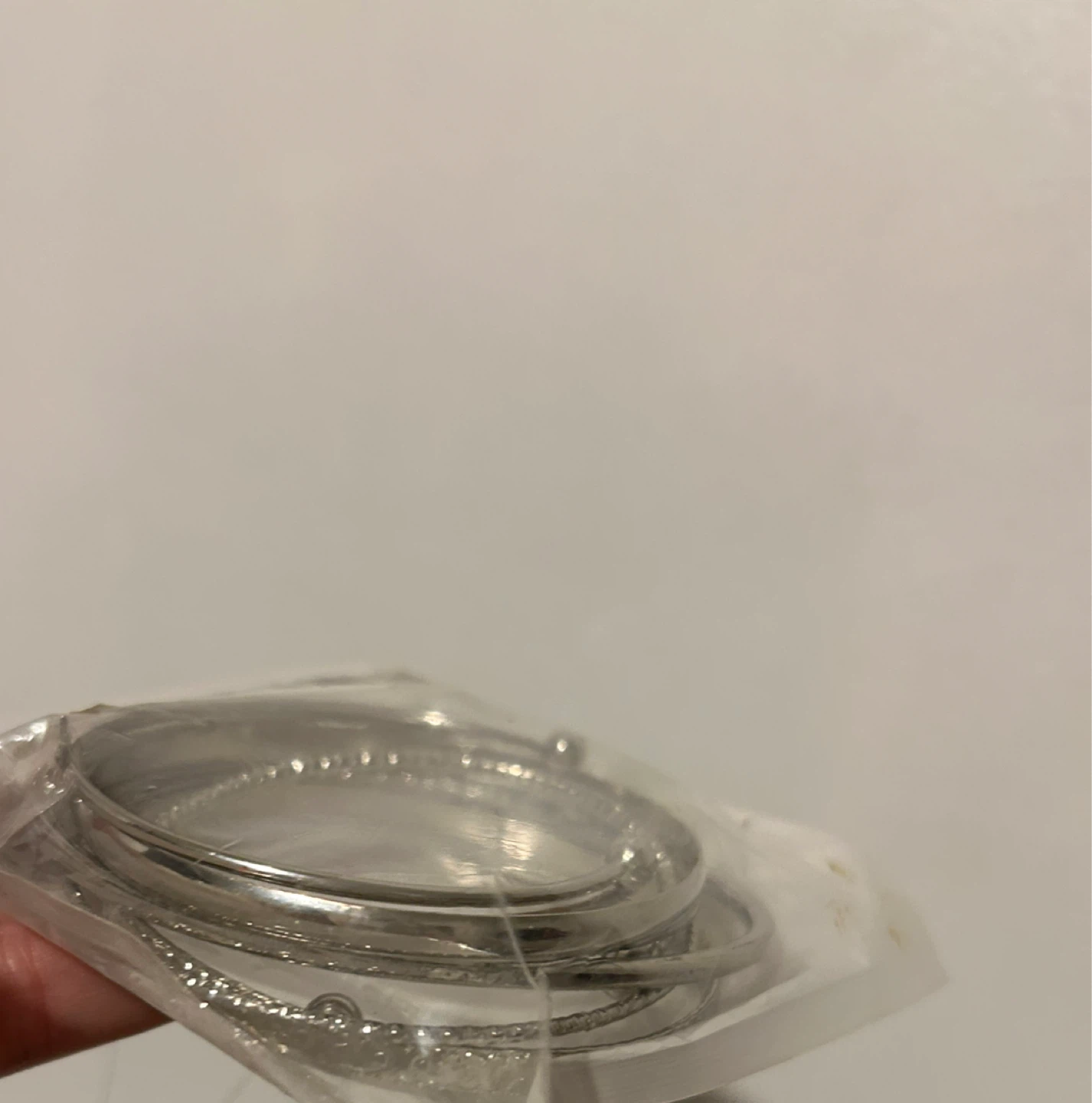 Silver Tone Bangle Bracelet Set - photo 2