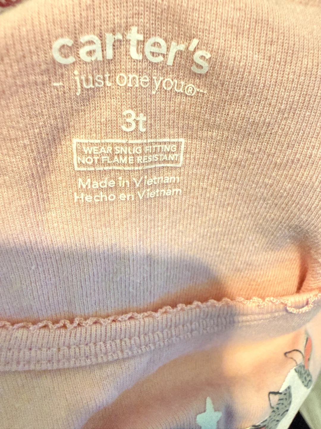 Carter's Just One You Pink Cow Pajamas Size 3T - photo 2