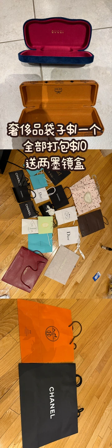 Luxury Brand Shopping Bags Bundle