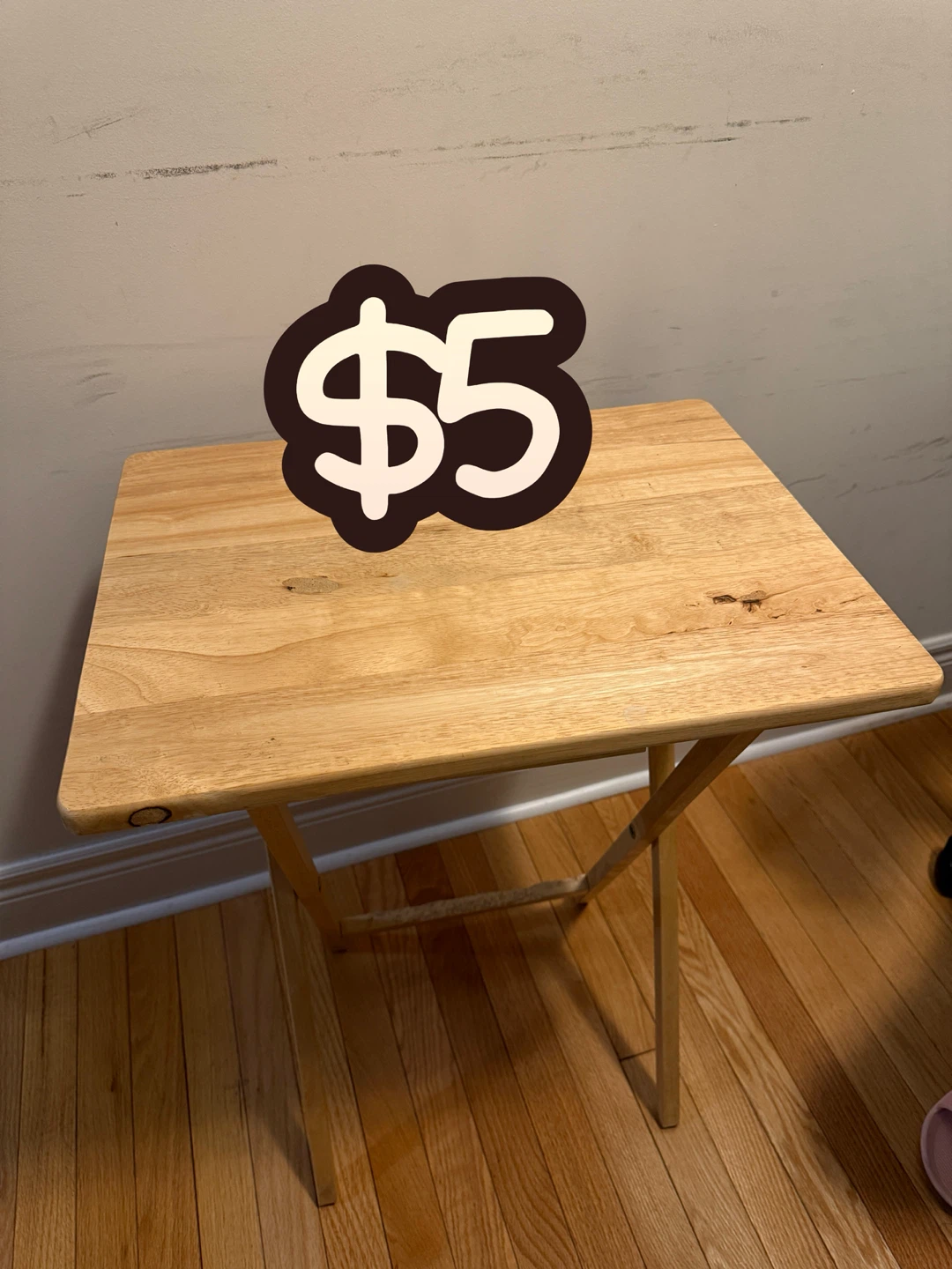 Wooden TV Tray Table