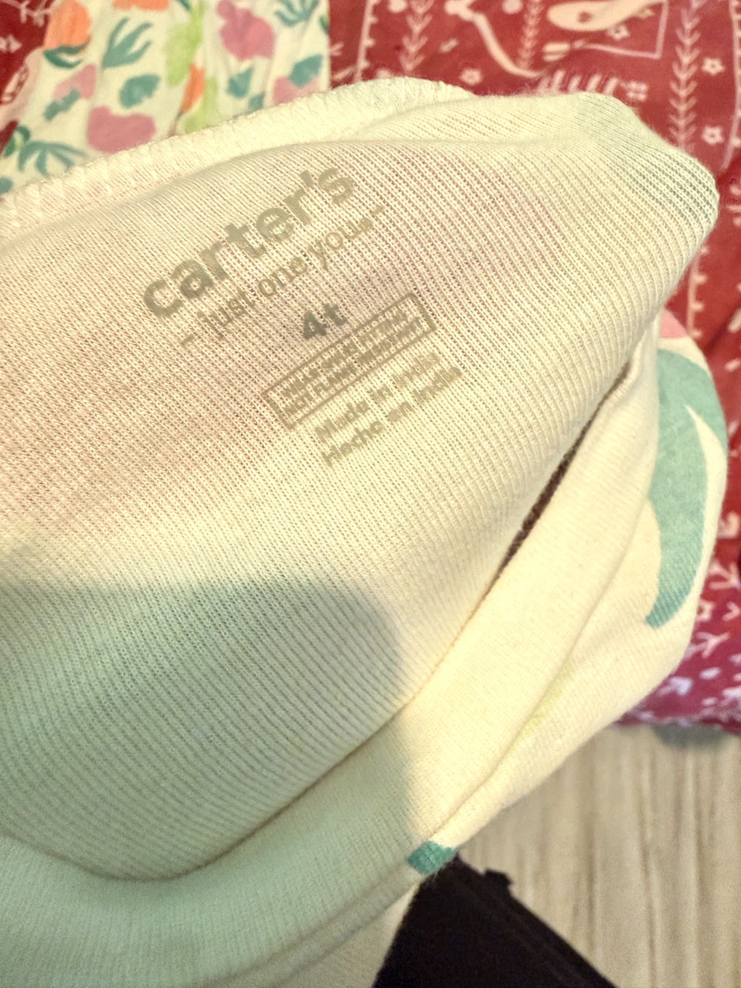 Carter's 4T Floral Pajama Set - photo 2