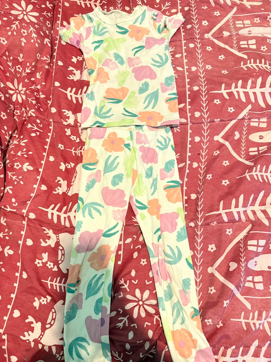Carter's 4T Floral Pajama Set