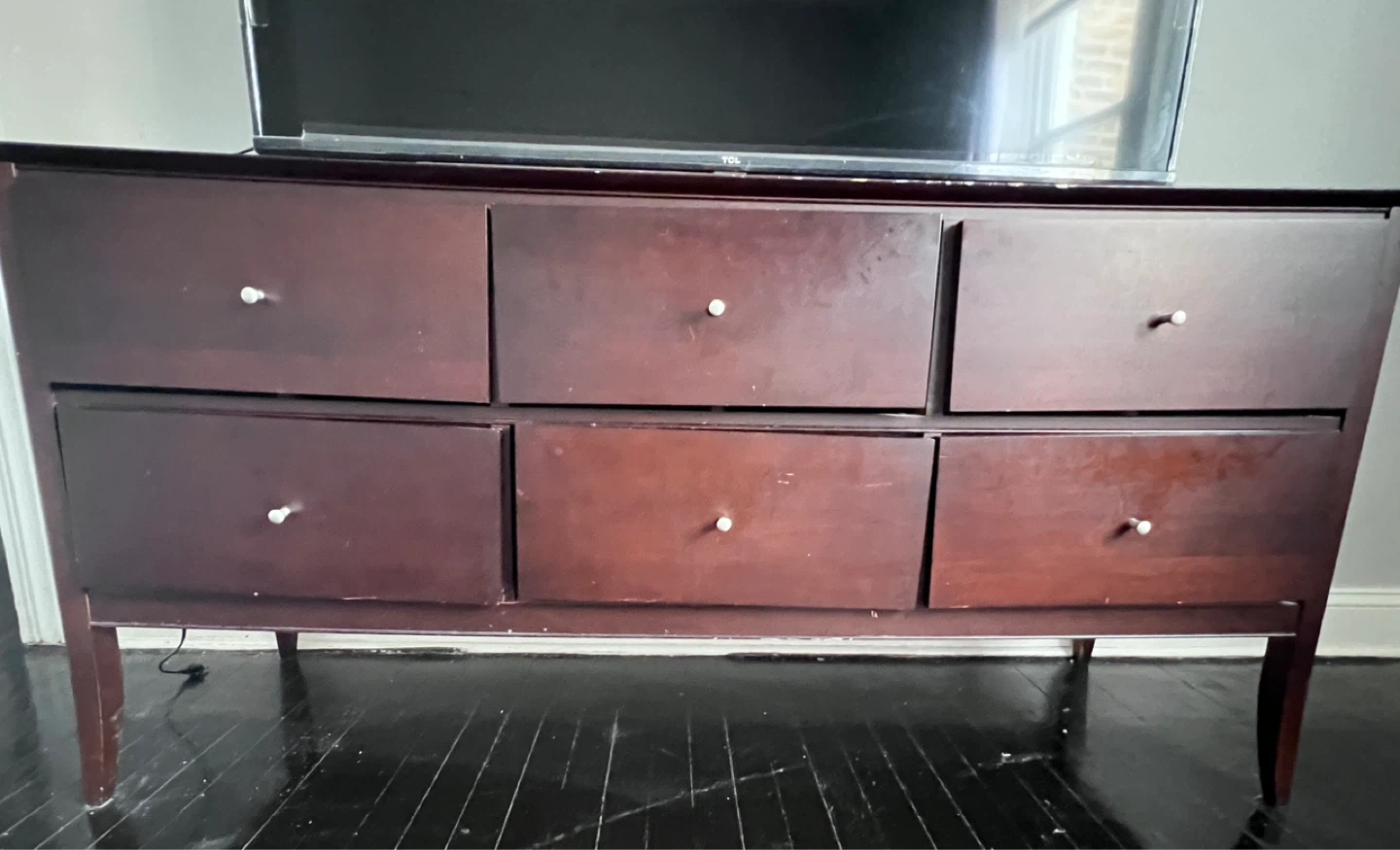 Dark Brown 6-Drawer Dresser