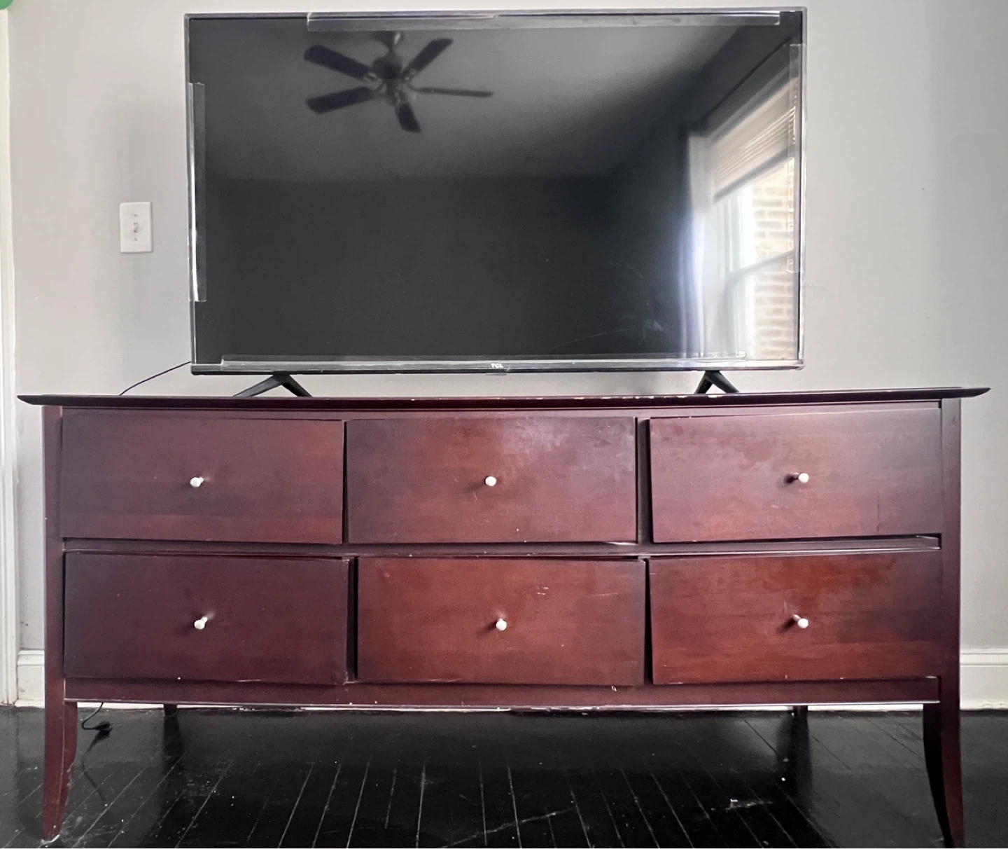 Dark Brown 6-Drawer Dresser - photo 2