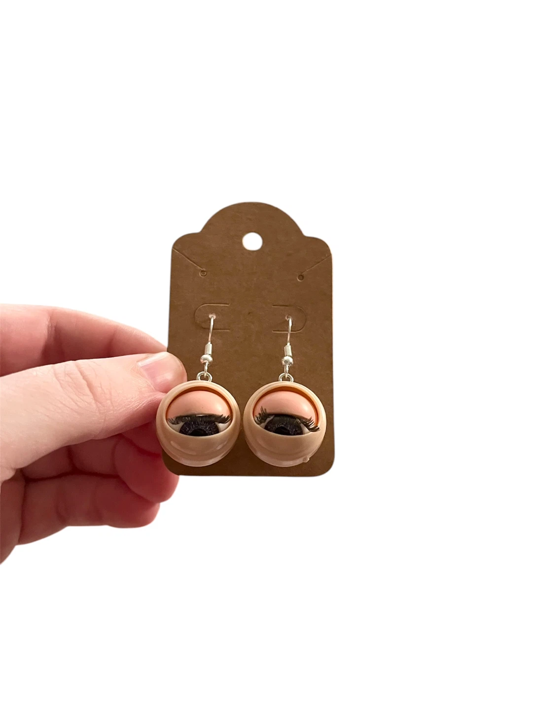 Novelty Creepy Doll Eye Earrings - photo 2