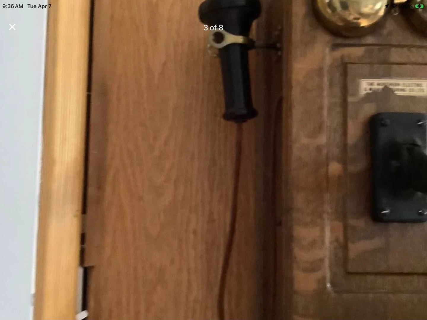 Ant “The Northern Elec & Man Co Ltd Oak Crank Wall Telephone 🐞 🐞 - photo 3