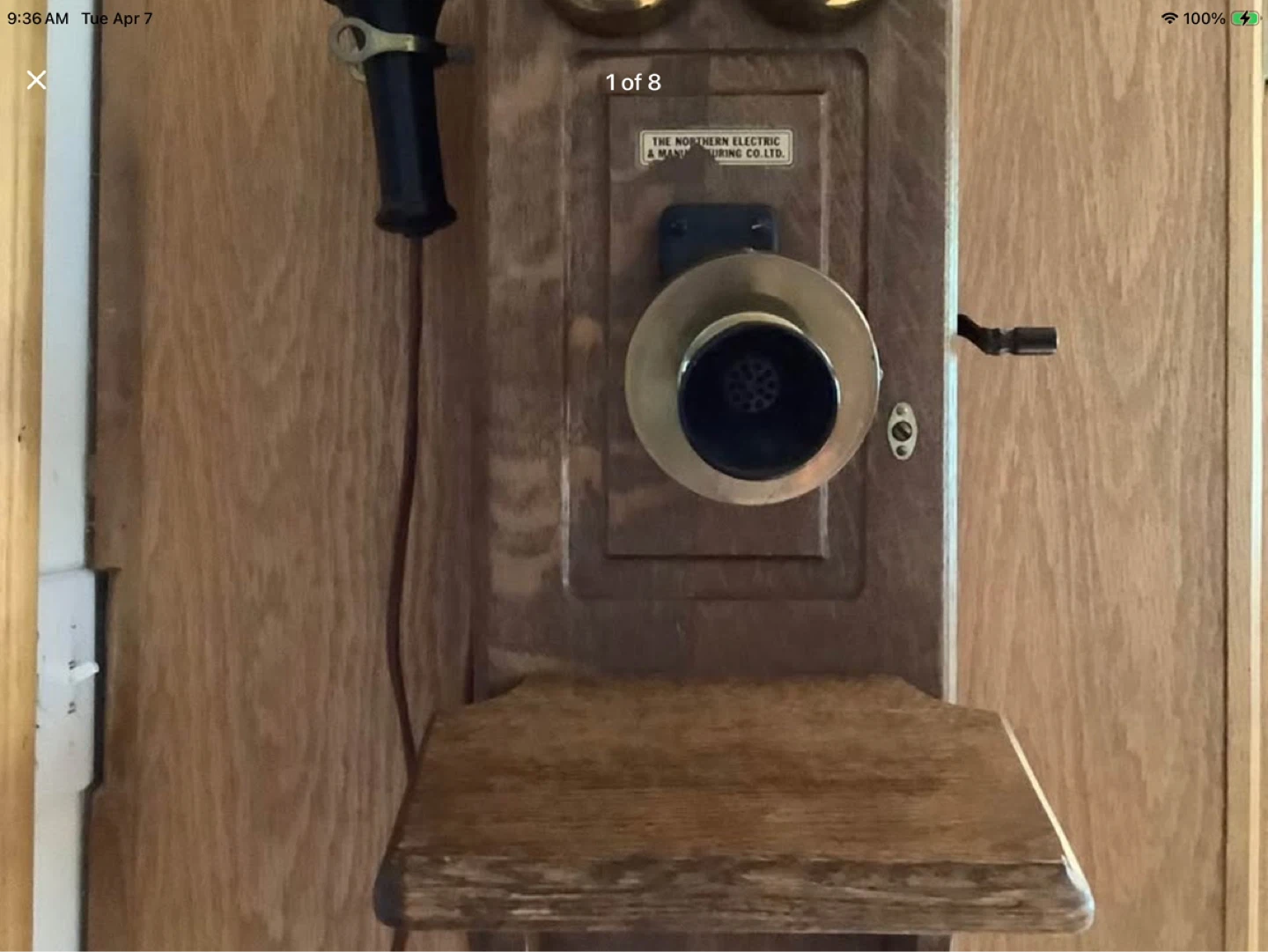 Ant “The Northern Elec & Man Co Ltd Oak Crank Wall Telephone 🐞 🐞