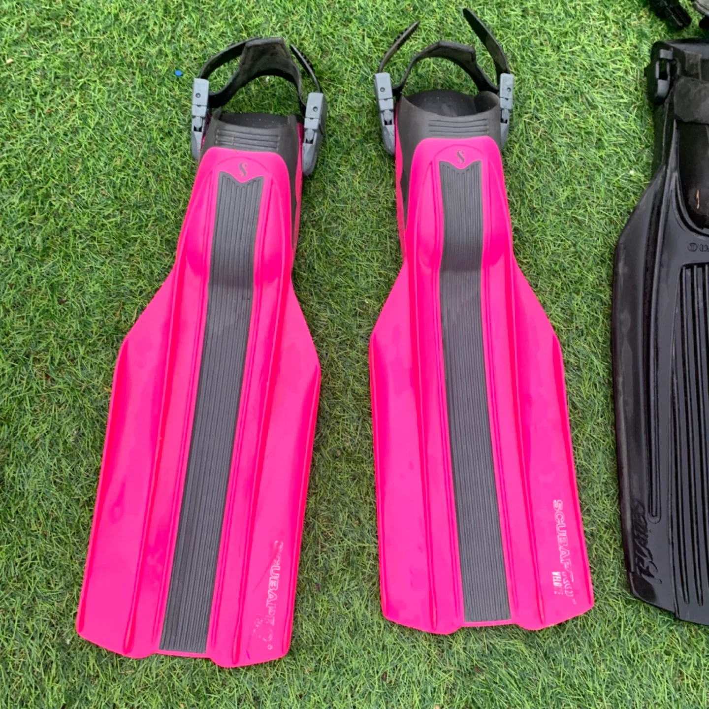 Scuba Fins Diving Swim Fins Set Snorkel Gear 3 Pairs - photo 3