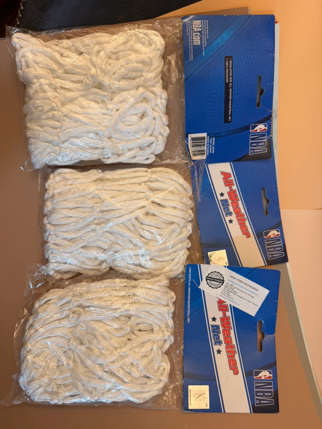 All-Weather Net Basketball Nets - White (3-Pack) - photo 4