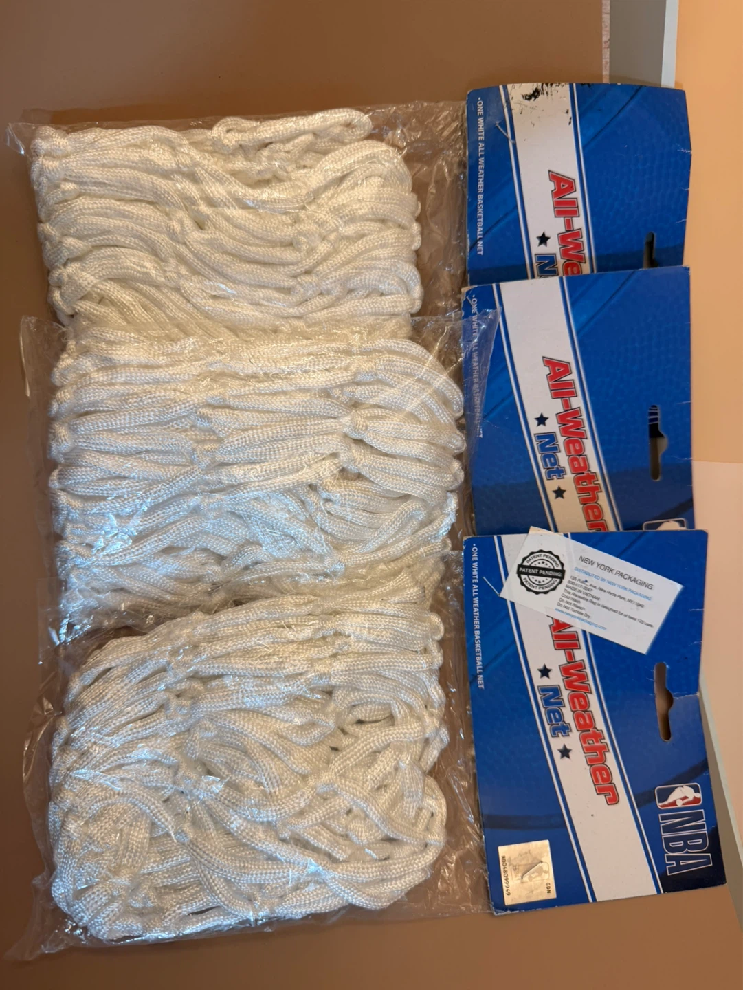 All-Weather Net Basketball Nets - White (3-Pack) - photo 3
