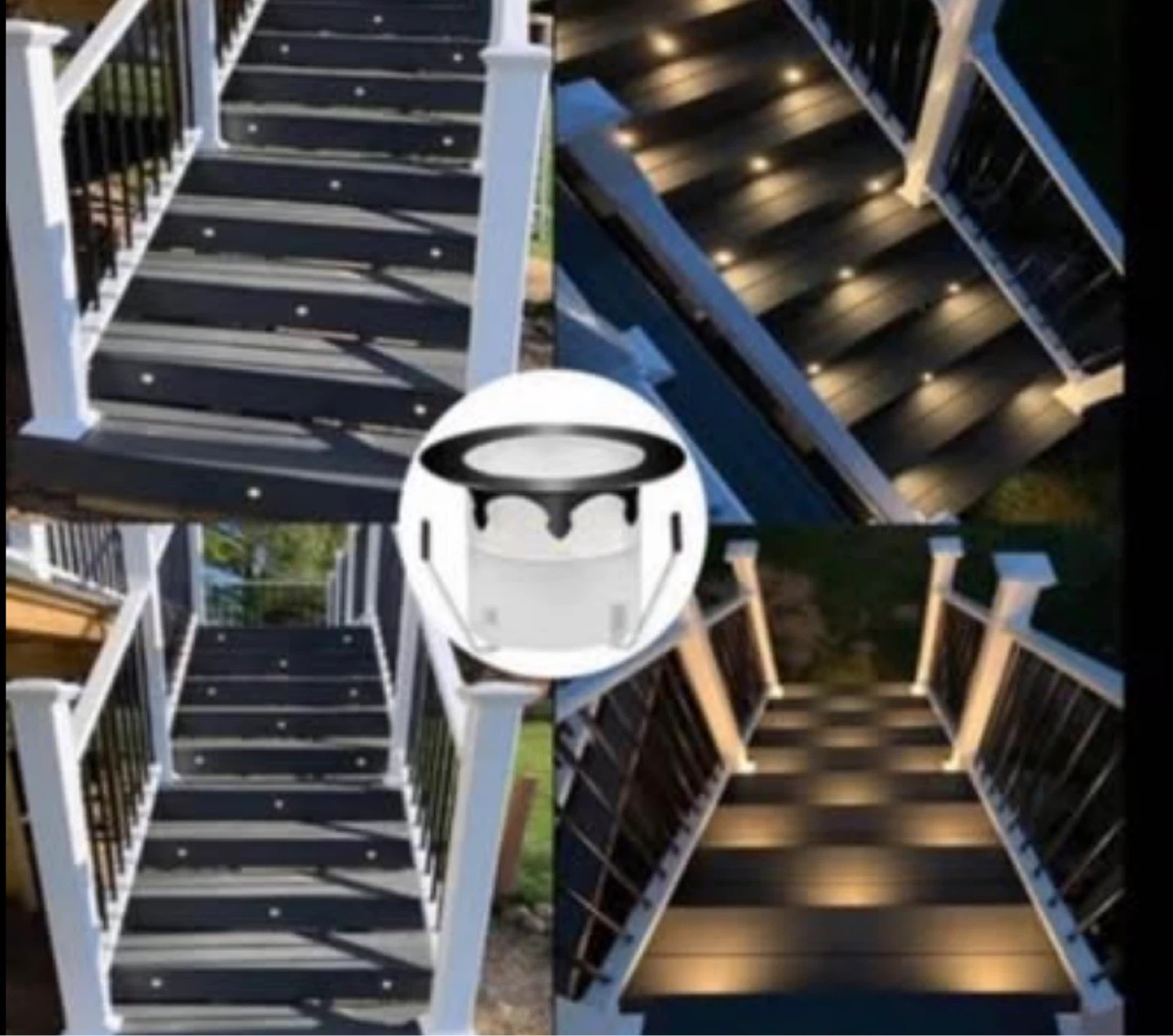 12 Pack Outdoor Deck Step Lights - Warm White LED - photo 2