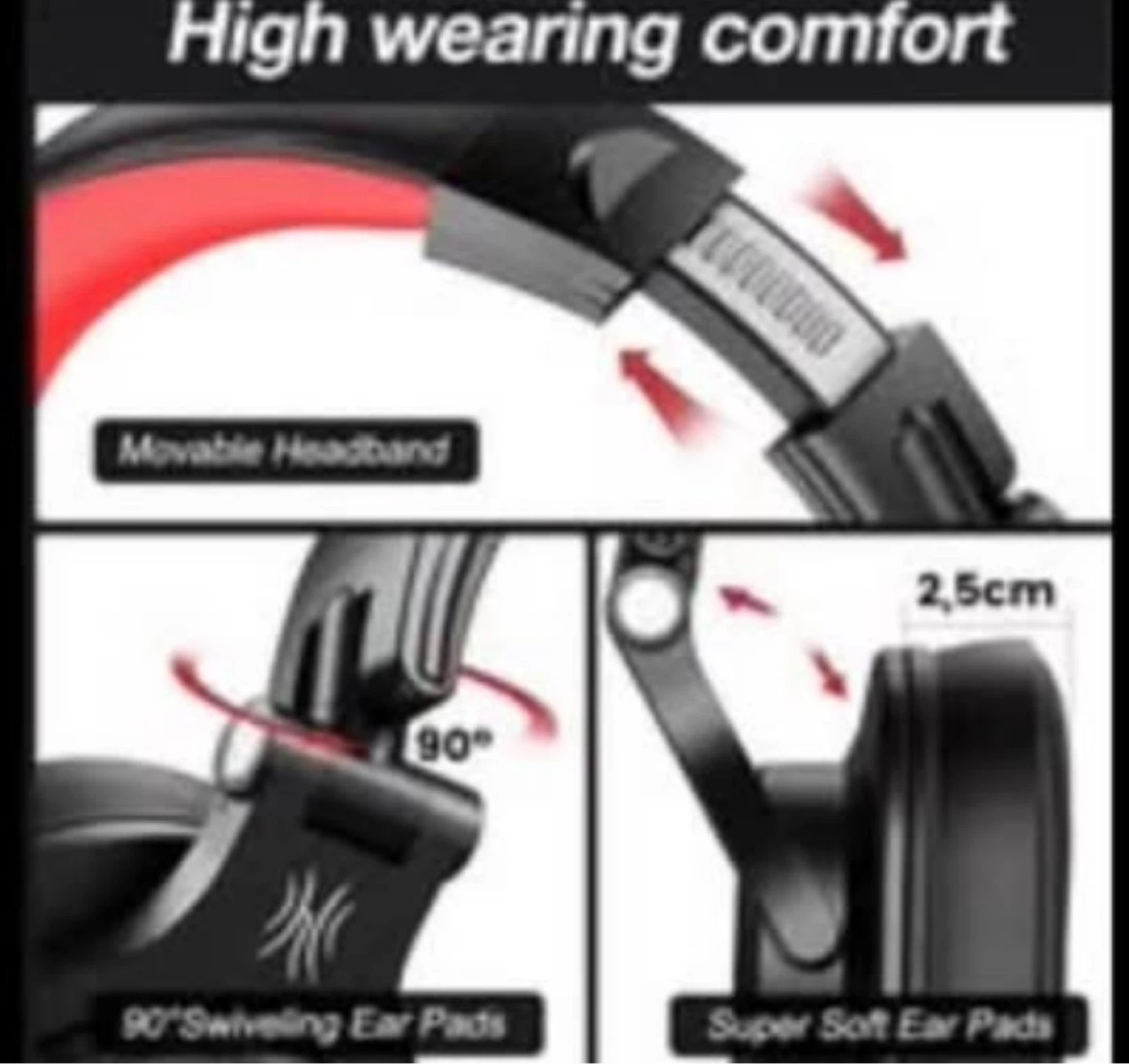 OneOdio  Fusion Headphones with Mic - photo 5