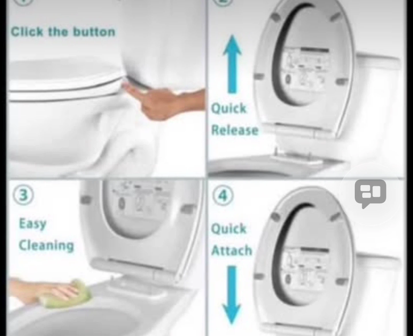 Hibbent Toilet Seat & Cover - photo 3