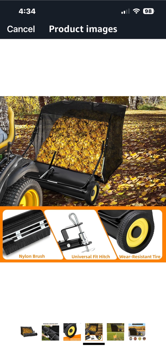 52-inch Tow Behind Lawn Sweeper - photo 2