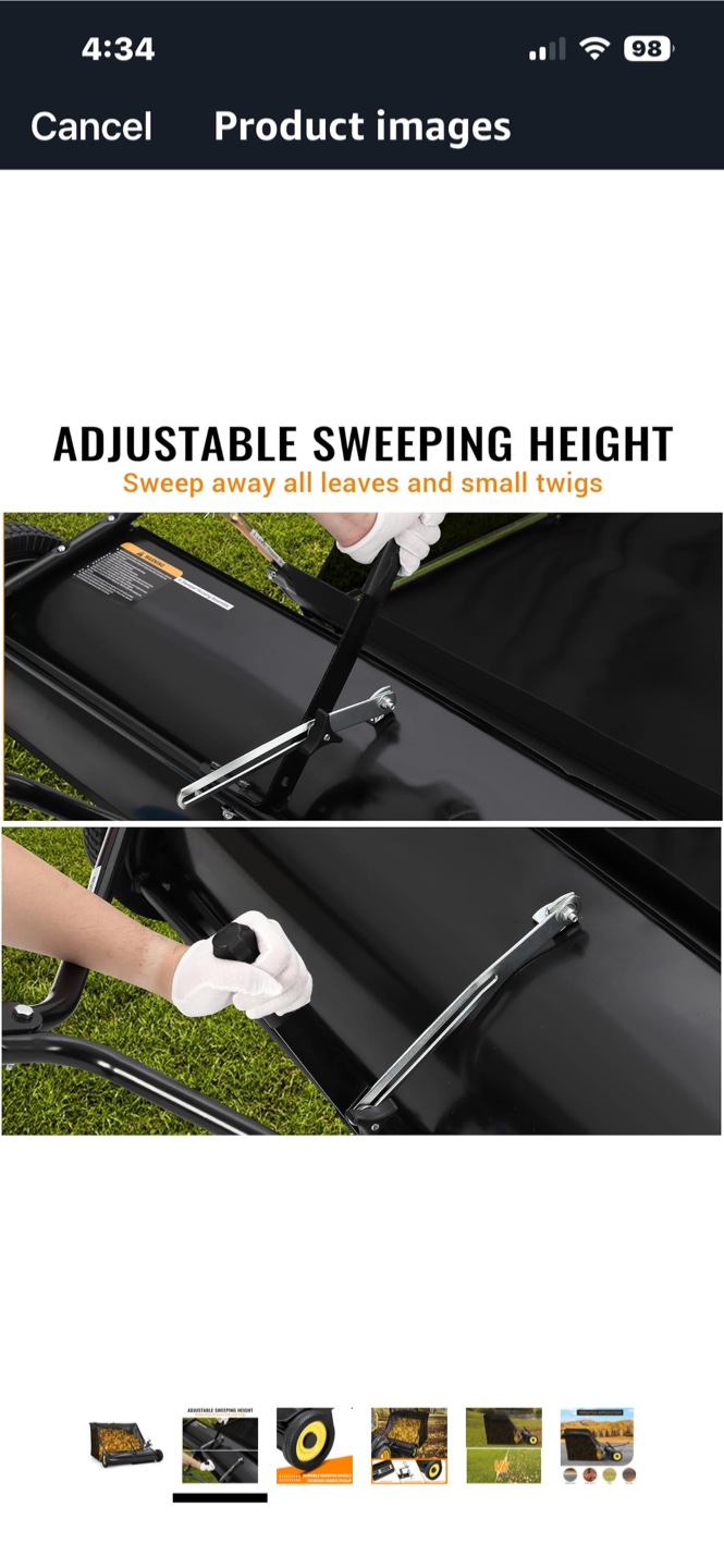 52-inch Tow Behind Lawn Sweeper - photo 3