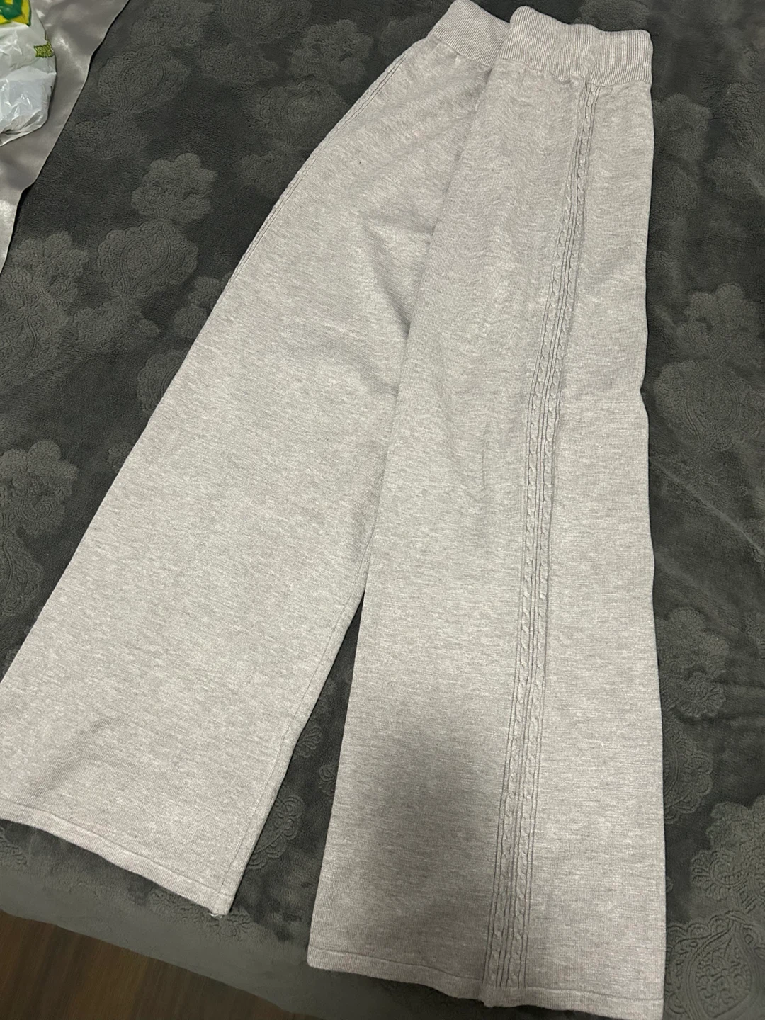 Grey Sweater and Wide-Leg Pants Set - photo 3