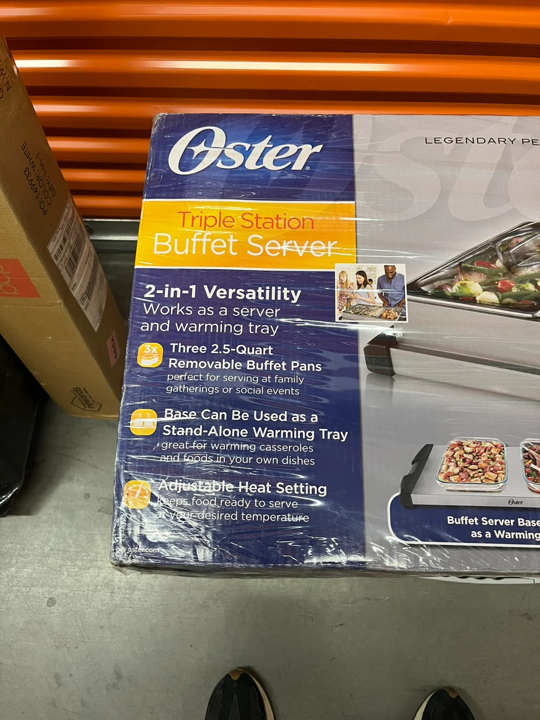 Oster Triple Station Buffet 2-in-1 Tray