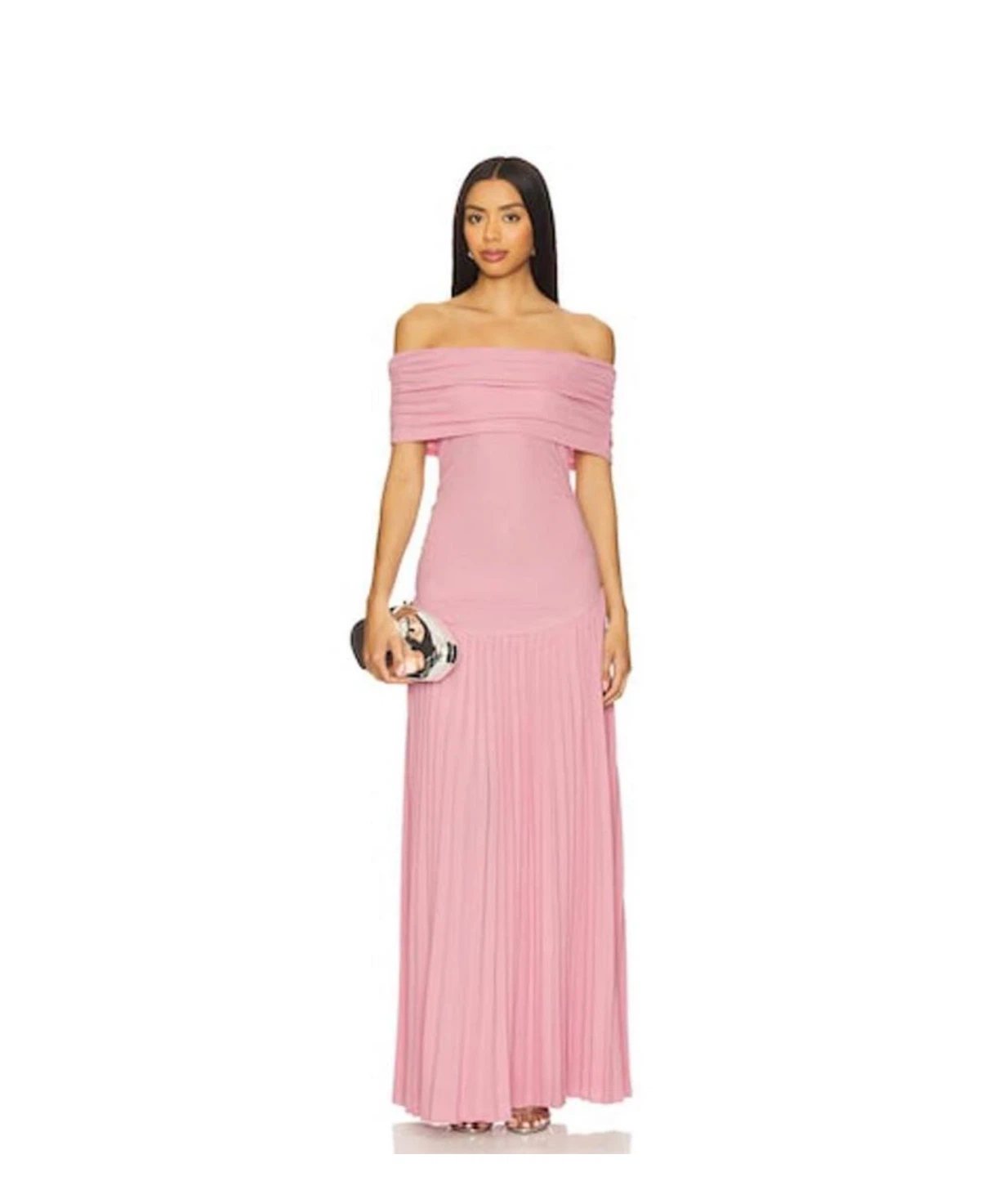 Lioness pink blush Off-Shoulder Maxi Dress baby shower