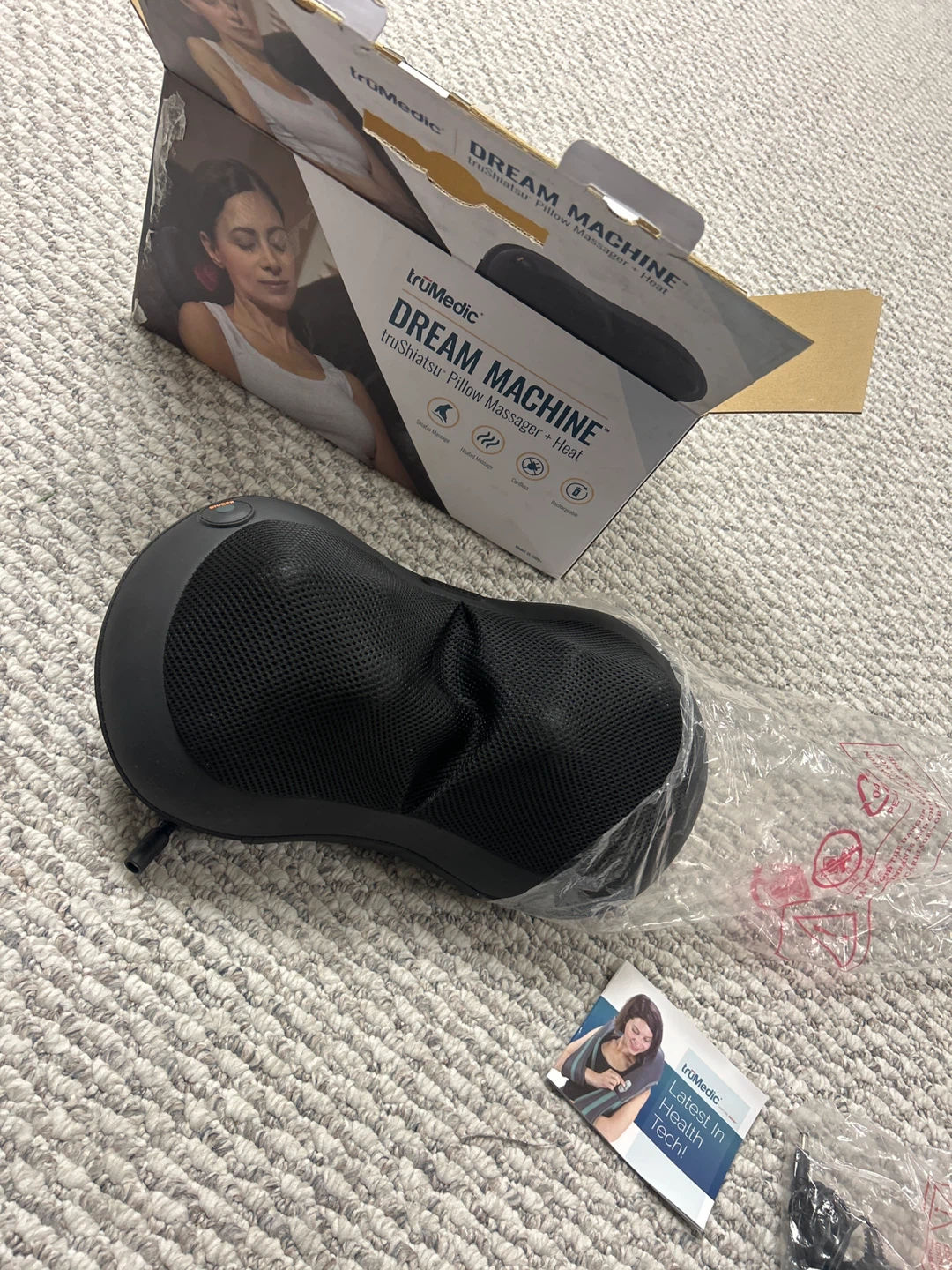 truMedic Dream Machine truShiatsu Pillow Massager + Heat - photo 4