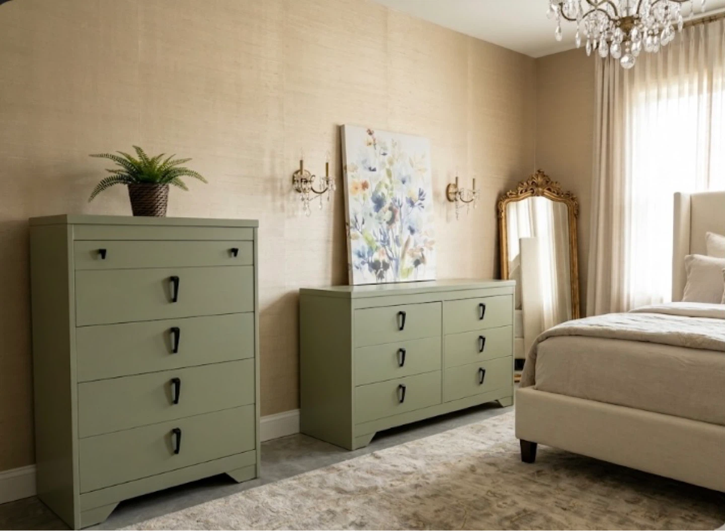 Beautiful Hardwood Mid Century Modern Bedroom Dressers