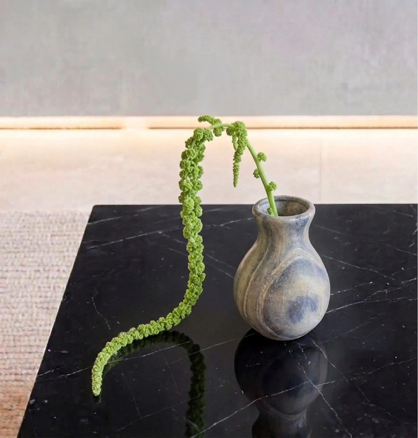 Hand Carved Soap Stone Vase
