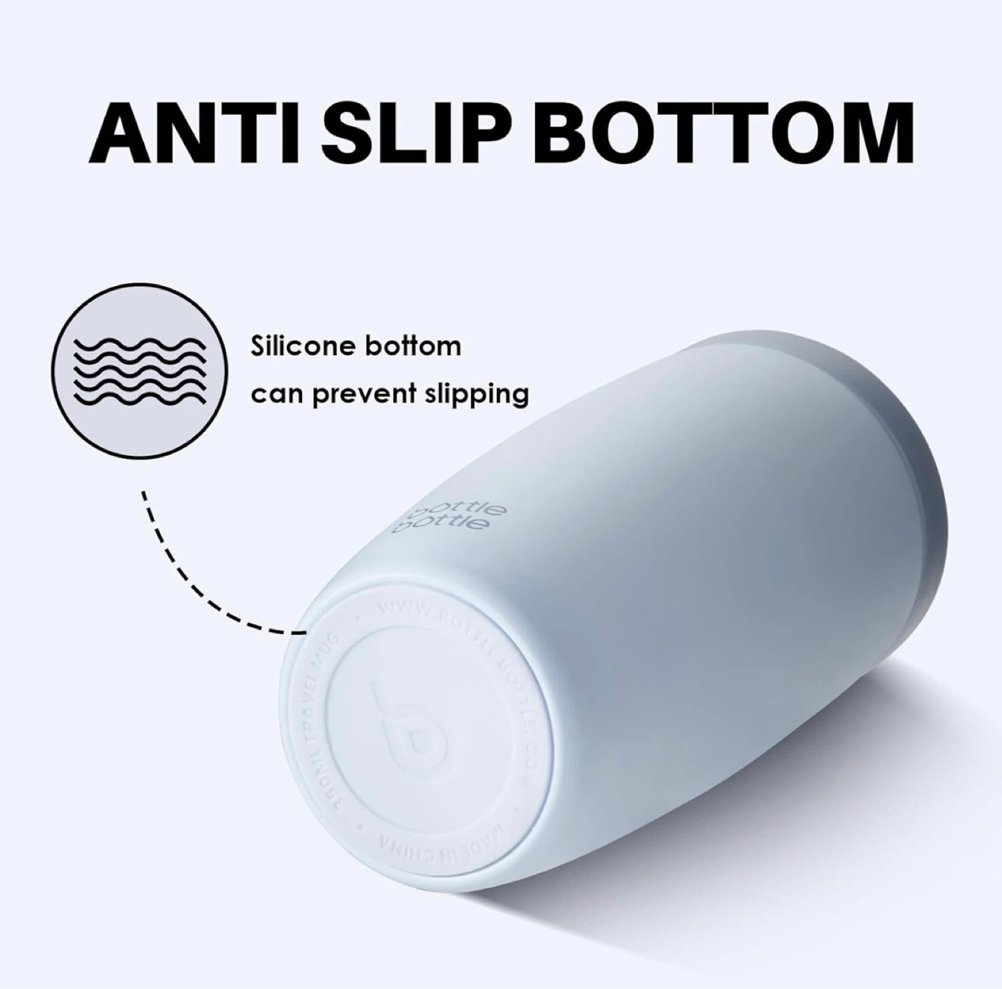 Insulated Travel Mug 500ml (Baby Blue) - photo 4