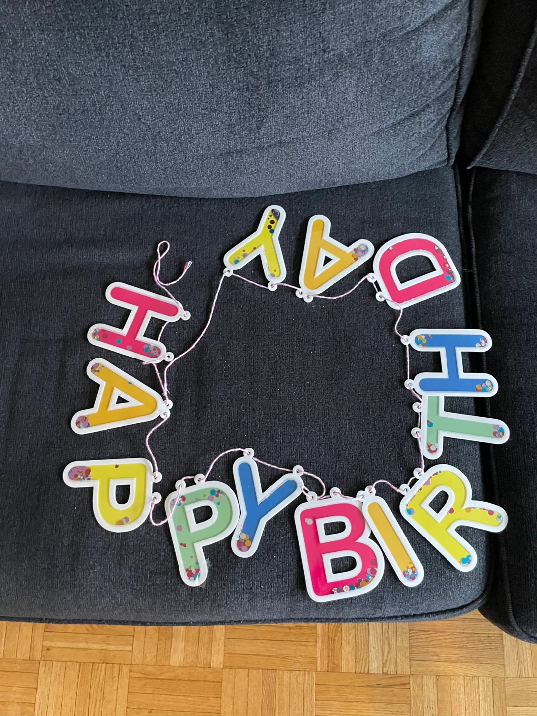 Happy Birthday Banner with Confetti - photo 2