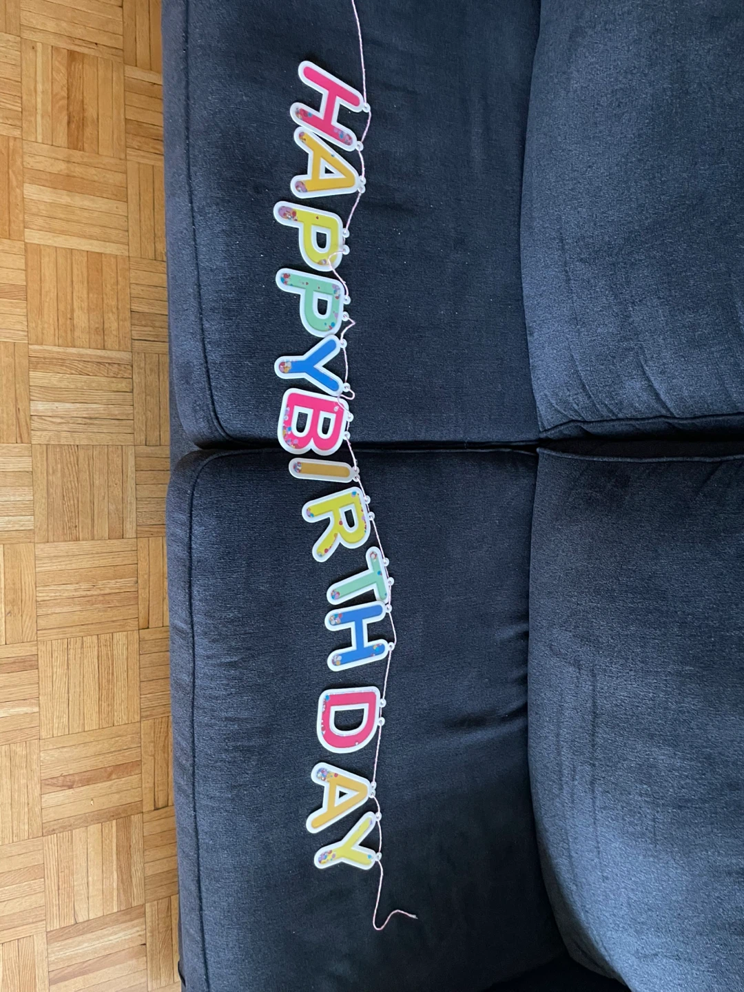 Happy Birthday Banner with Confetti