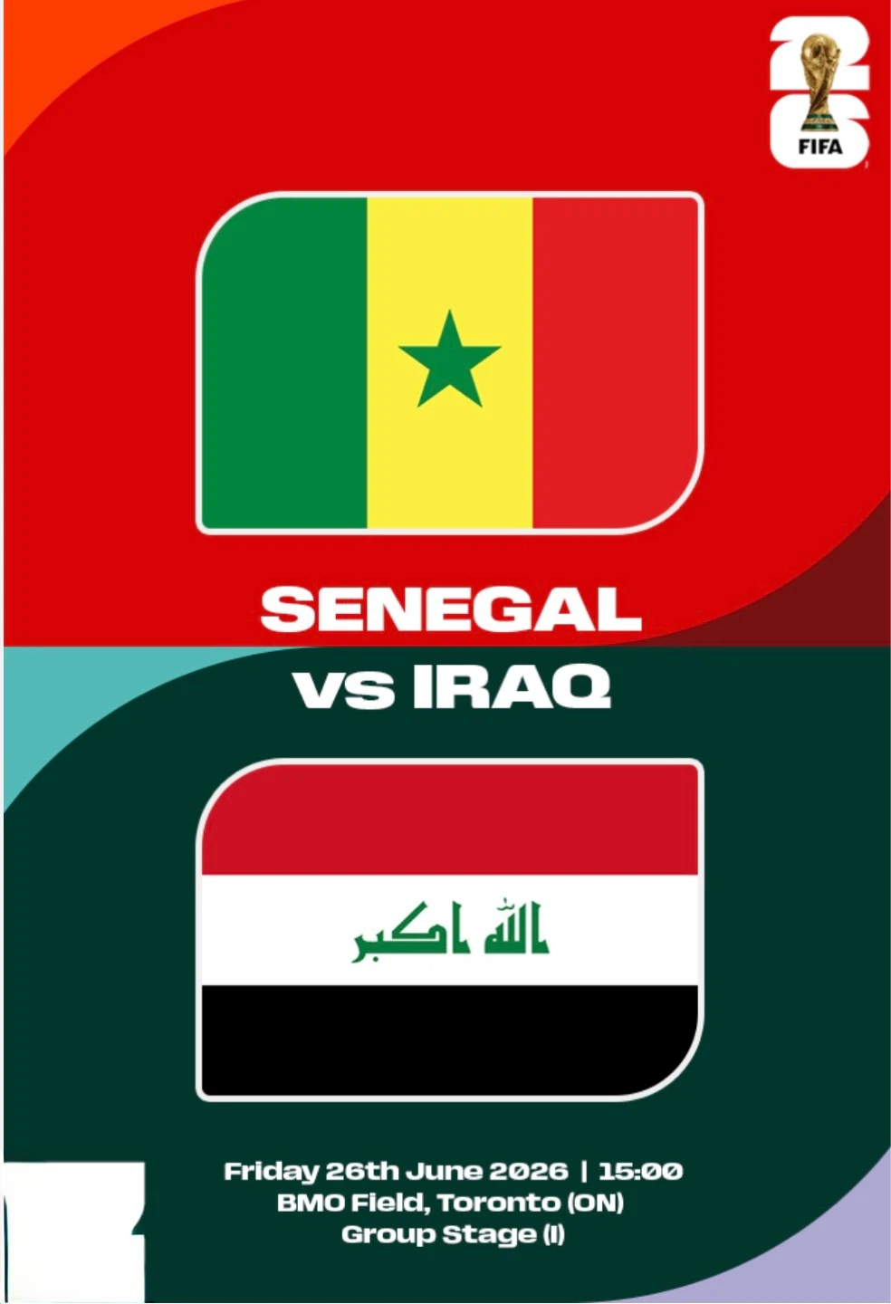FIFA World Cup Tickets Senegal vs Iraq
