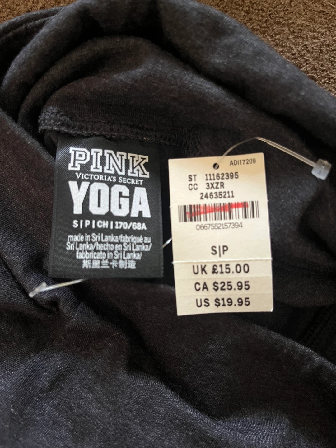 BNWT PINK Grey Yoga Leggings size S - photo 2