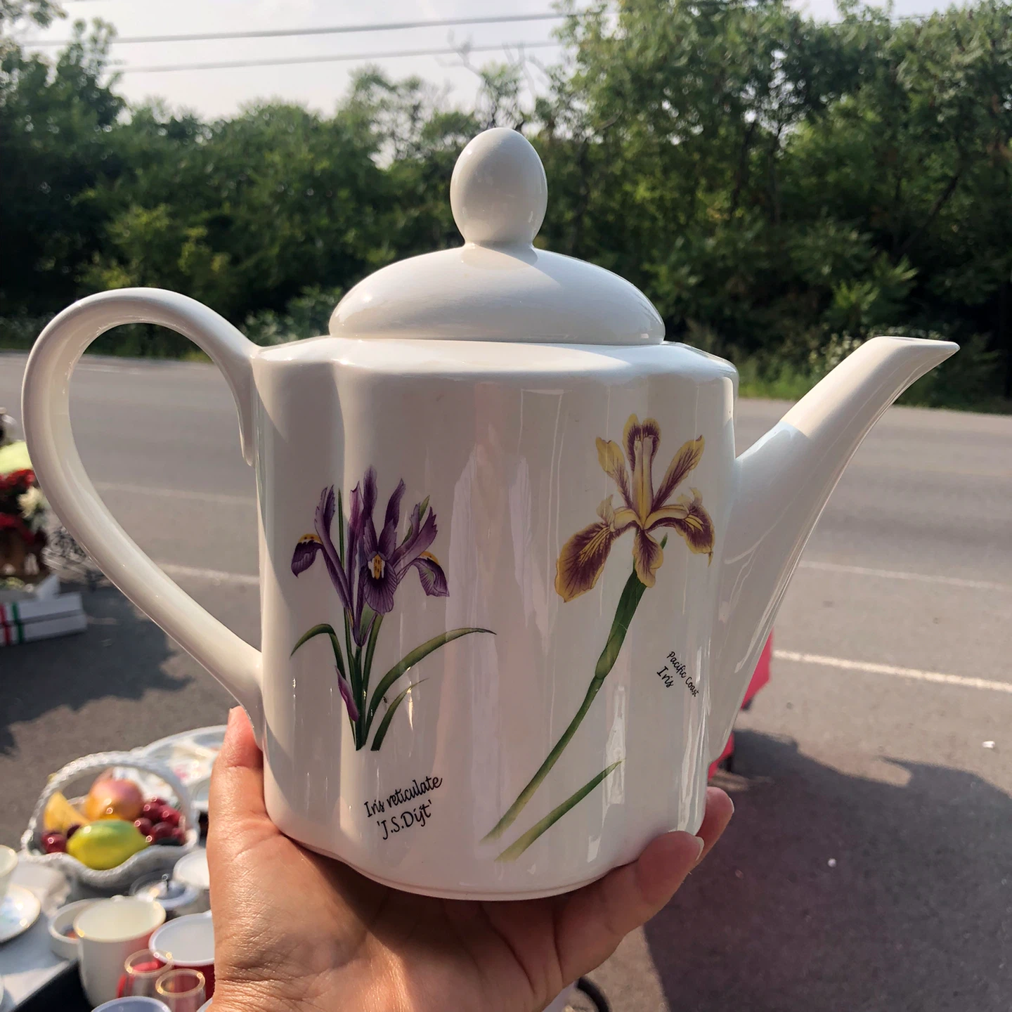 Skye McGhie "Irises" Teapot