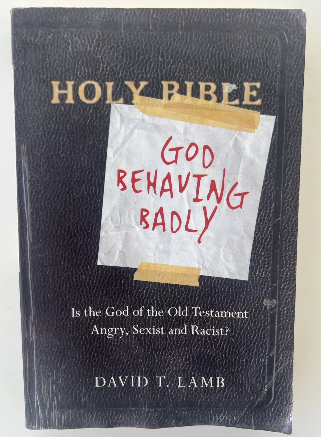 God Behaving Badly: Angry, Sexist and Racist? by David T. Lamb