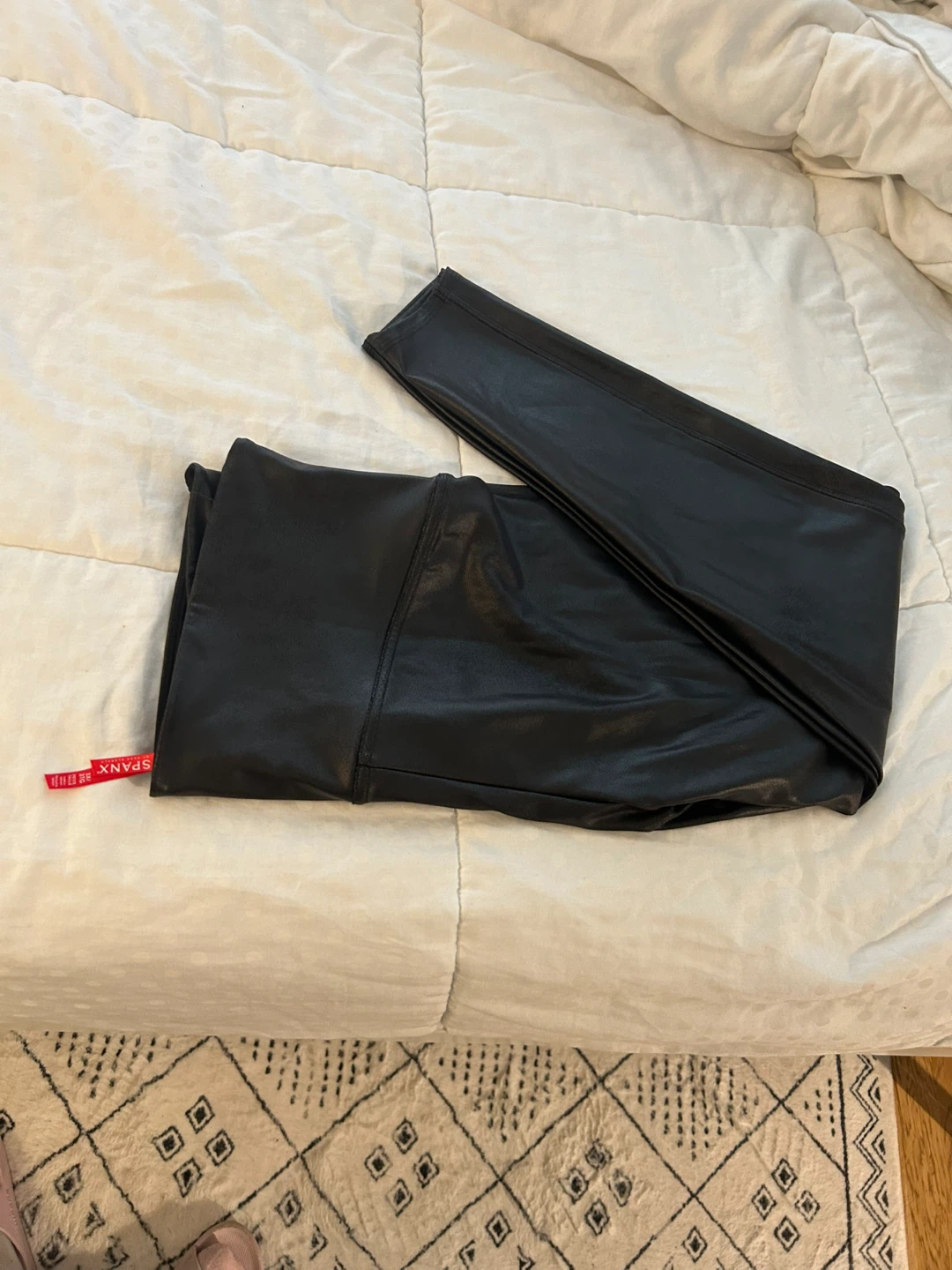 SPANX Faux Leather Leggings - 3X  Petite - photo 2