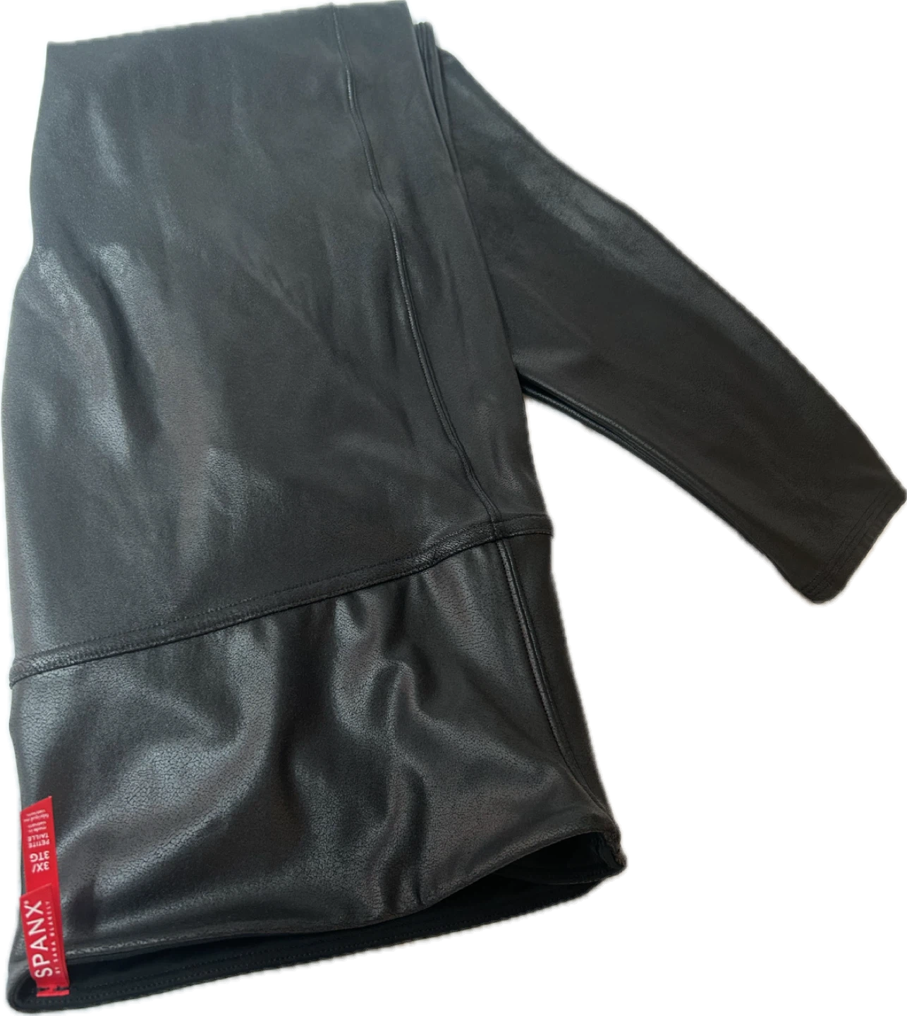 SPANX Faux Leather Leggings - 3X  Petite