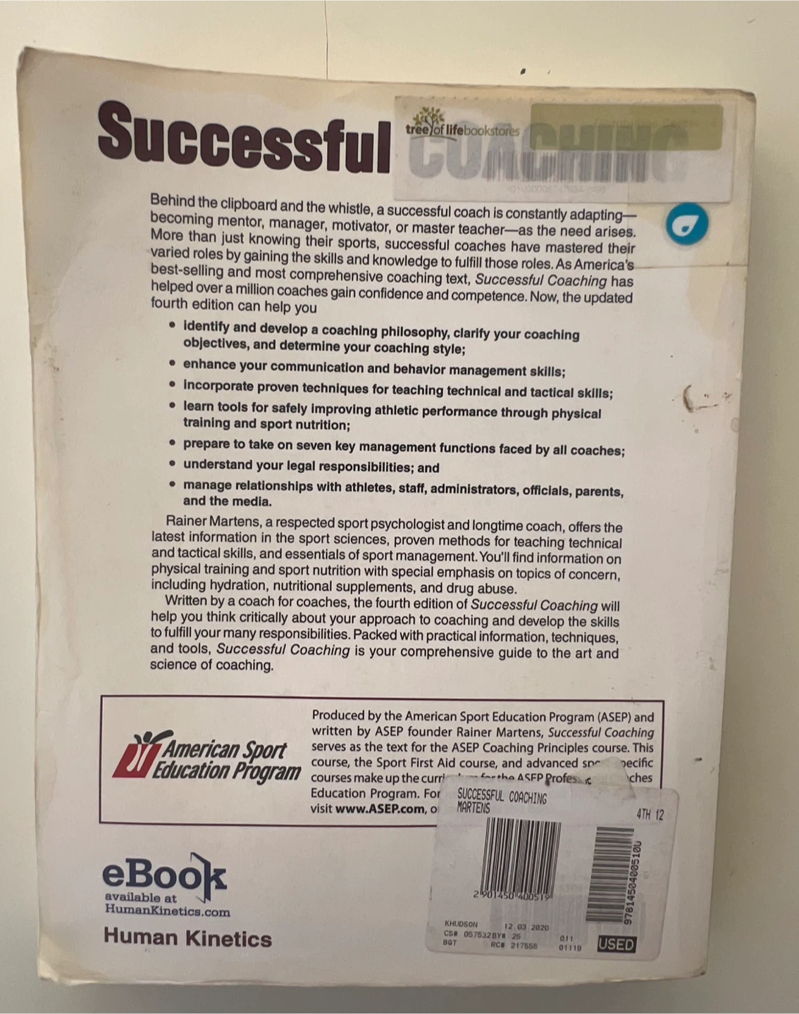 Successful Coaching Fourth Edition Book by Rainer Martens - photo 5