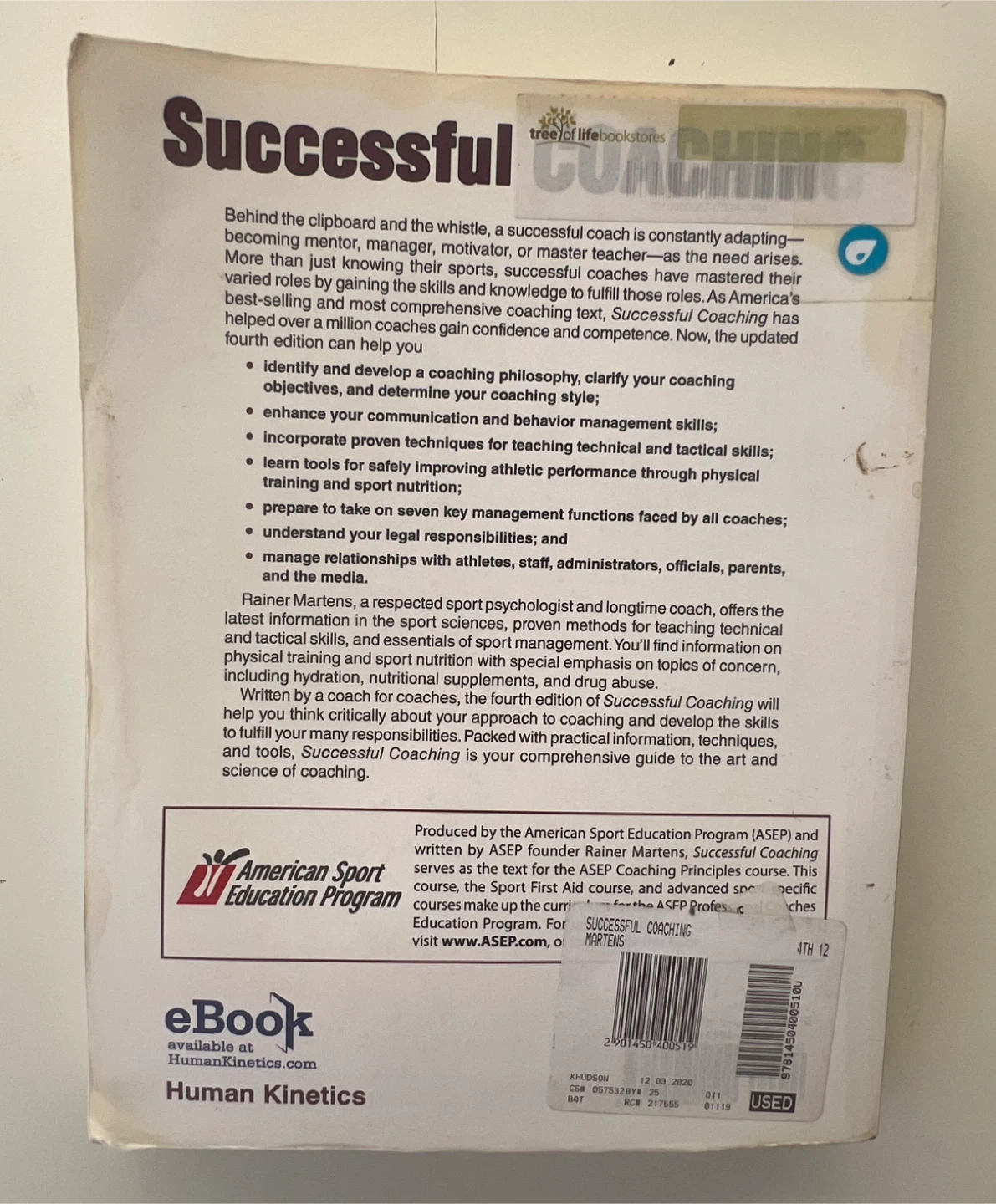 Successful Coaching Fourth Edition Book by Rainer Martens - photo 4