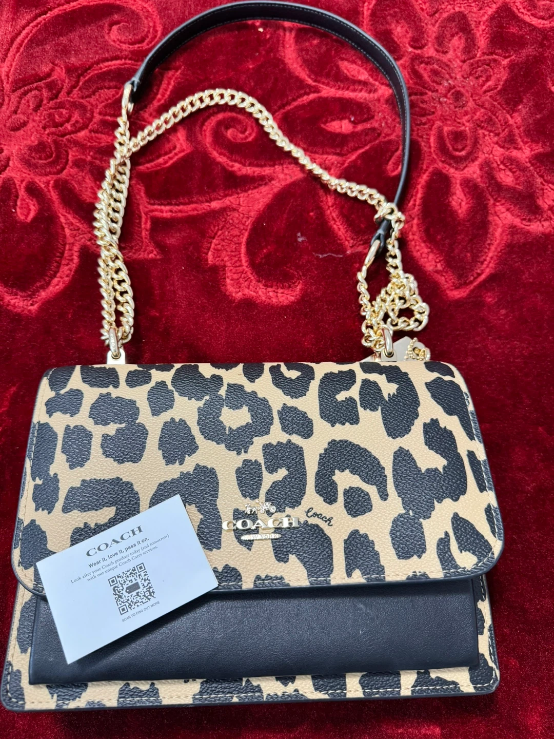 Coach Leopard Print Shoulder Bag