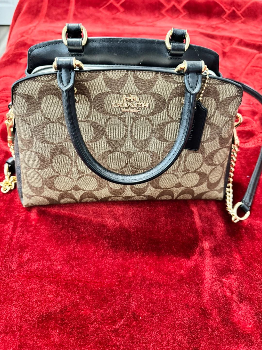 Coach Signature Canvas Mini Satchel