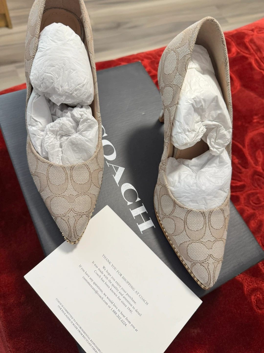 Coach Signature C Canvas Heels - photo 2