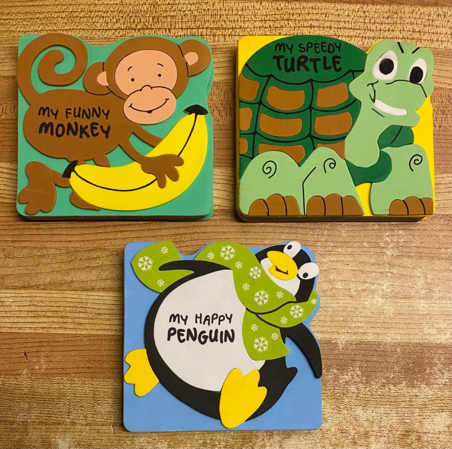 Set of 3 colourful foam books for young children
