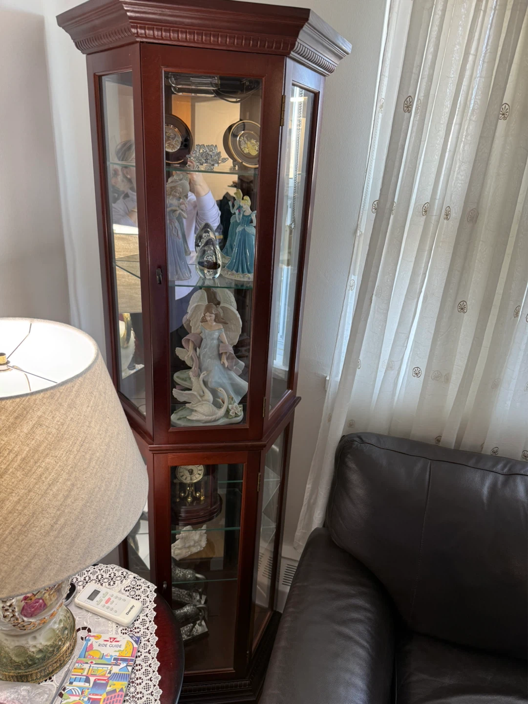 Corner Curio Display Cabinet