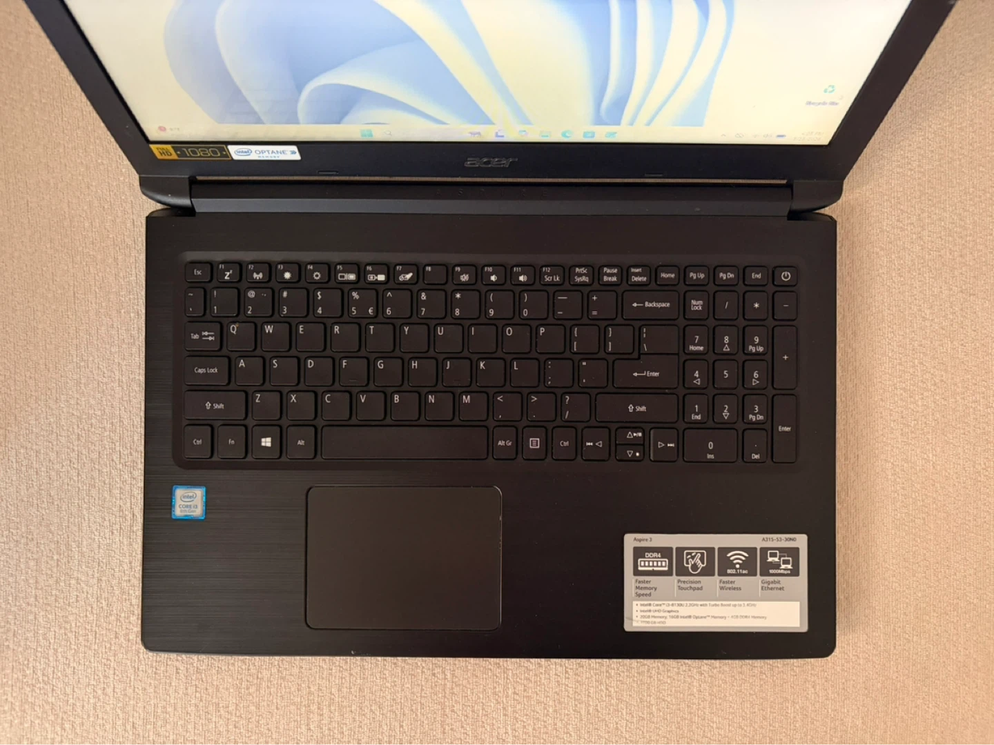 Laptop Acer Aspire 3 A315-53 — i3-8th / 12GB / 250GB - photo 2