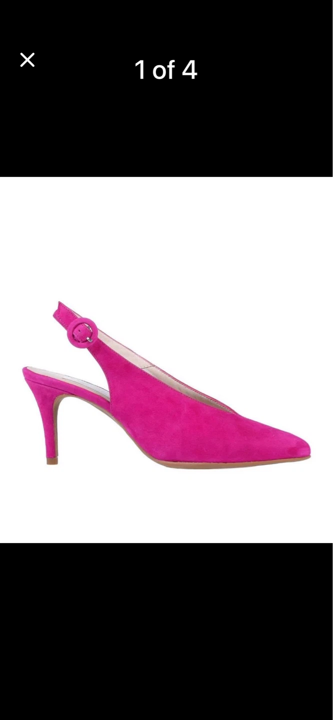 Marian Slingback Heels - Bright Pink Suede - photo 4