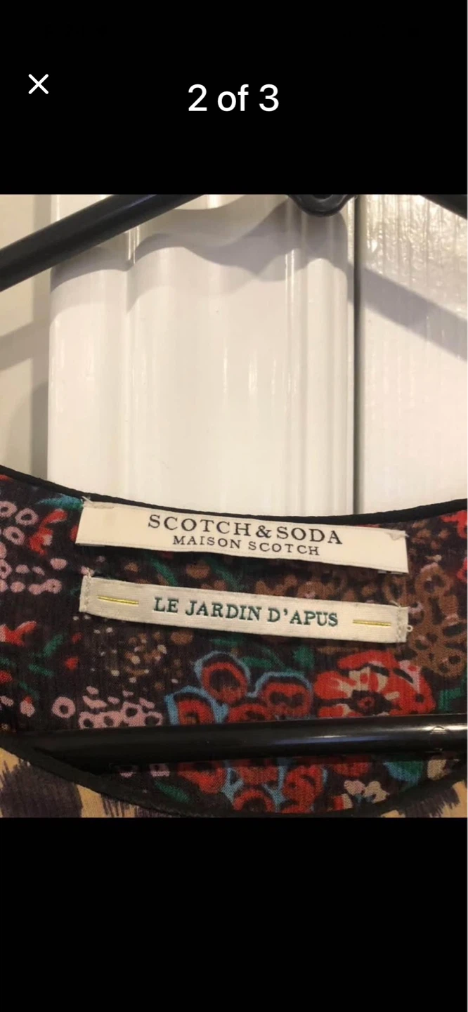 Scotch & Soda Maison Scotch Floral Leopard Print Long Sleeve Top - photo 3