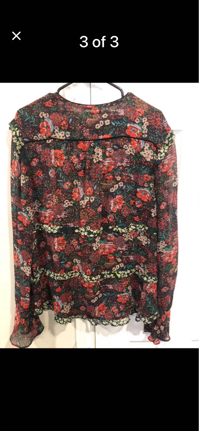 Scotch & Soda Maison Scotch Floral Leopard Print Long Sleeve Top - photo 2