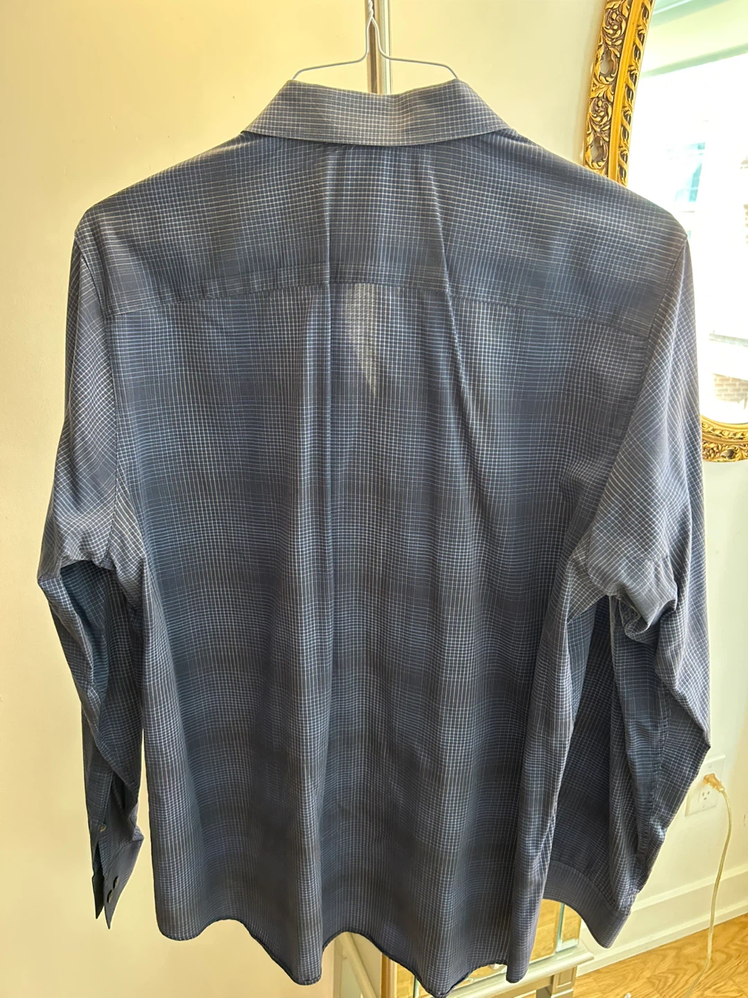 Calvin Klein Men's Blue Plaid Dress Shirt - Large - photo 3