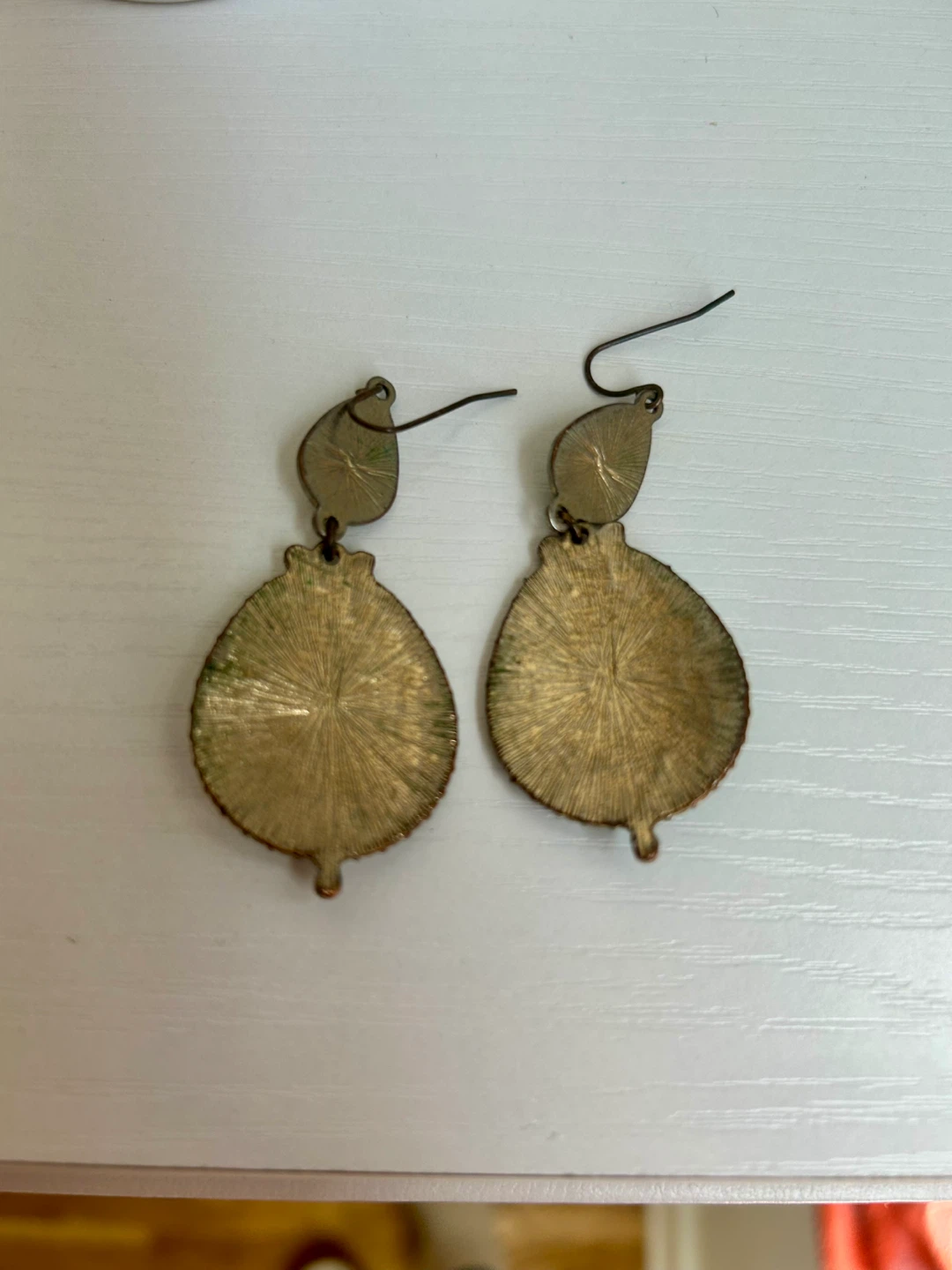 Boho Teal and Green Teardrop Earrings - photo 3