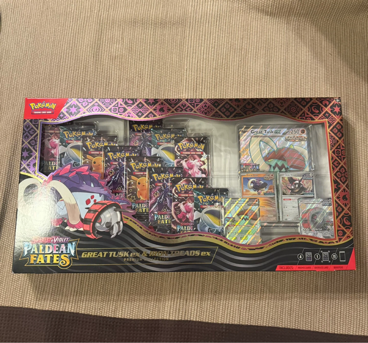 Pokemon Paldean Fates Great Tusk & Iron Treads