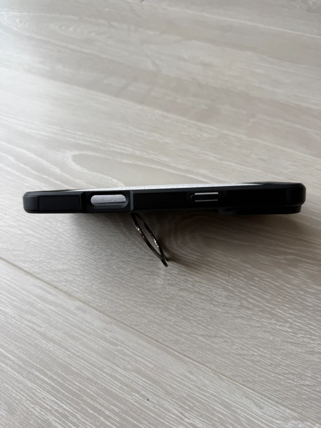 iPhone 16 pro max Black Phone Case with Ring Stand - photo 3