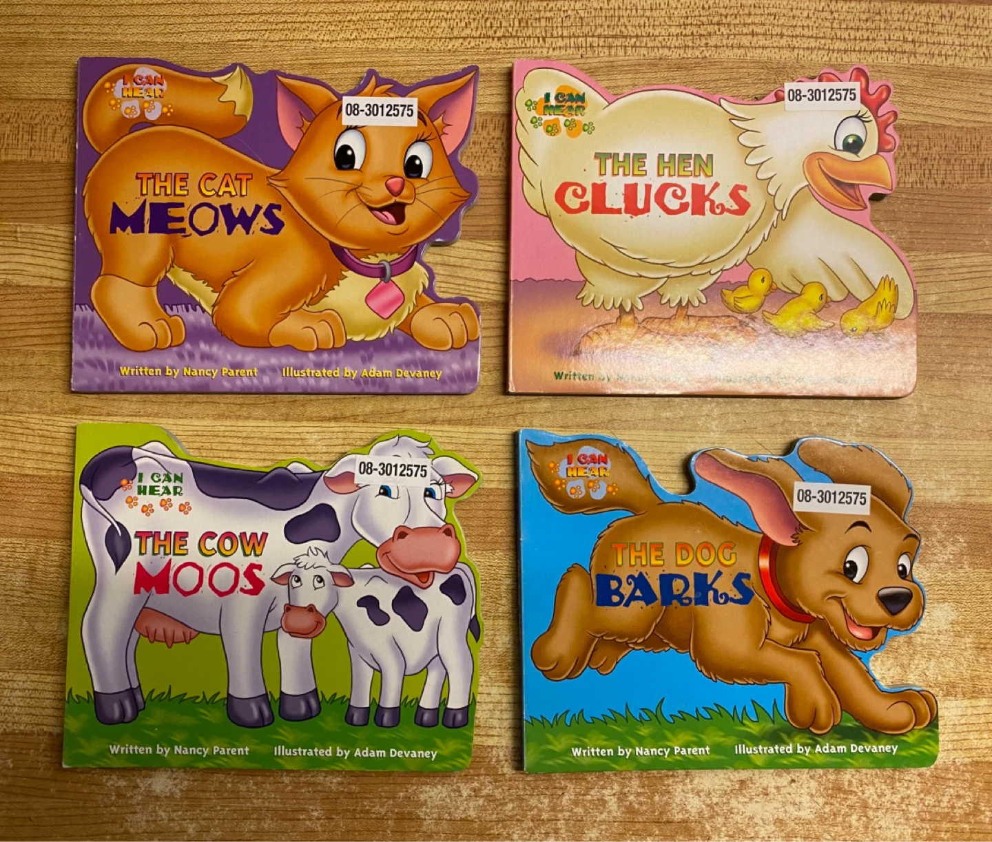 Set of 4 "I Can Hear" Board Books for Toddlers